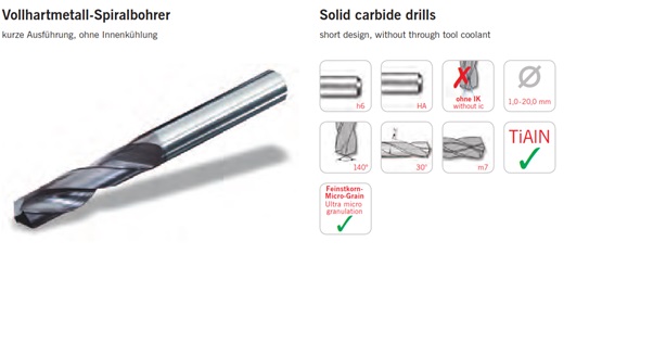 Solid Carbide  drill has coated with through coolant